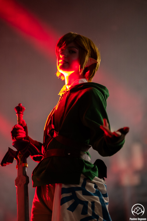 Portrait cosplay de Link, du jeu Zelda au Angers Geek Fest