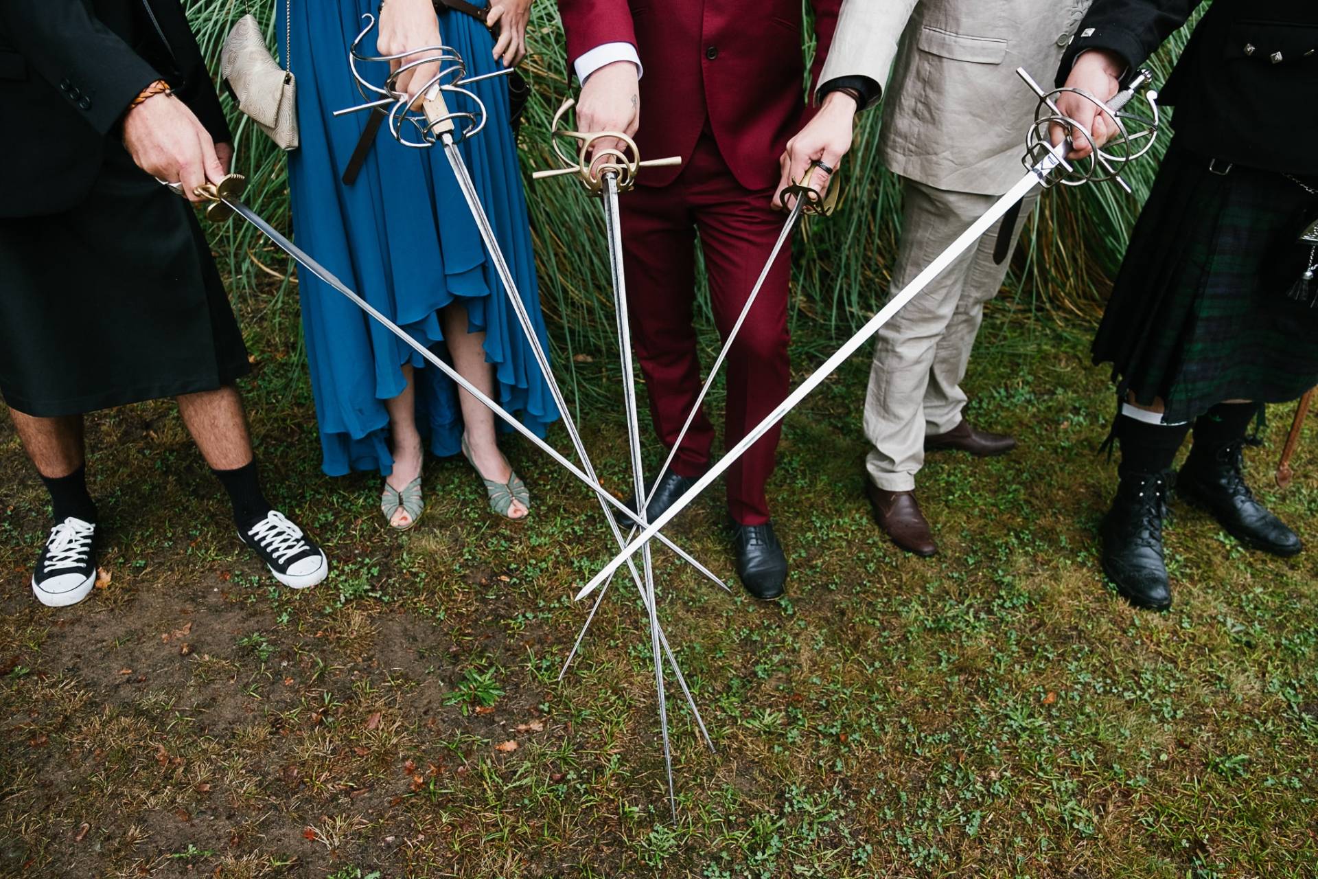 témoin de mariage avec rapière